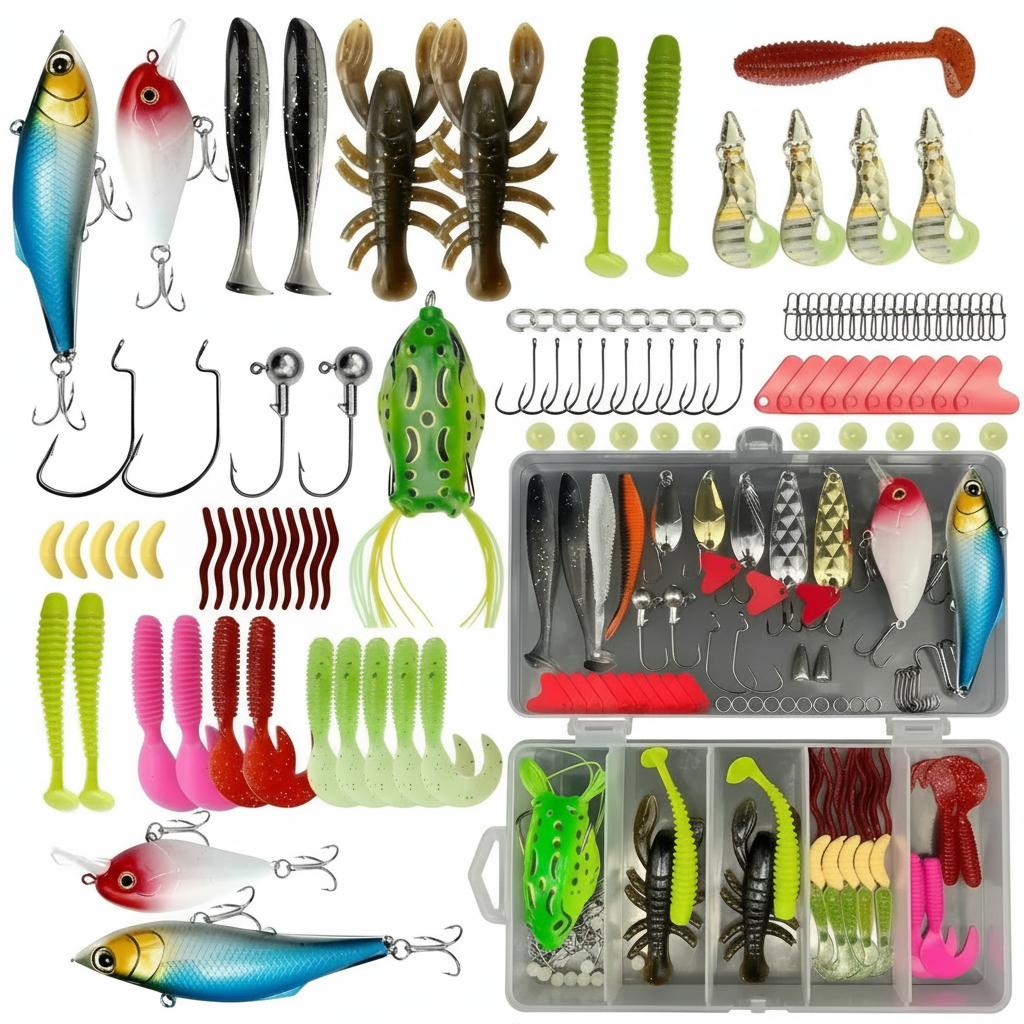 Fishing Lure Box - 133 Parça Premium Balıkçılık Malzemeleri Kutusu