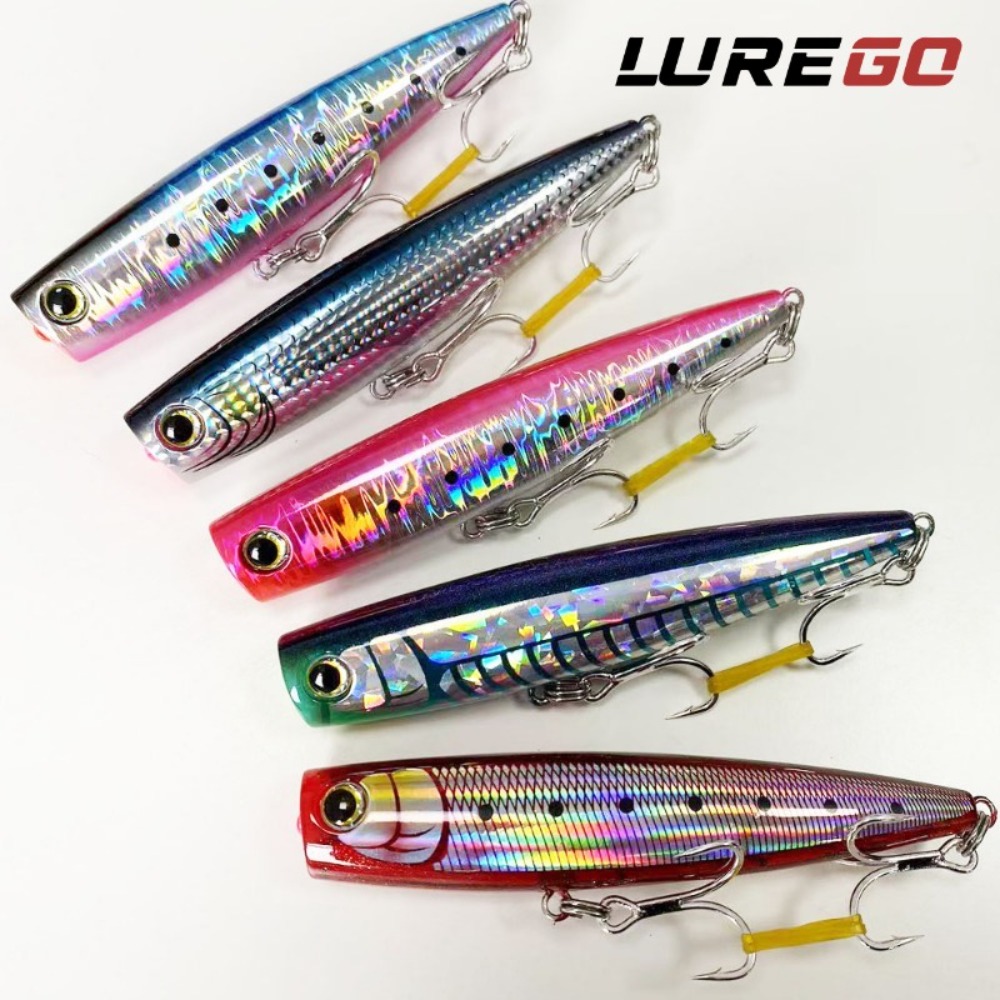 Fishing Lure Topwater - 1PC Büyük Boy ABS Popper Yemi