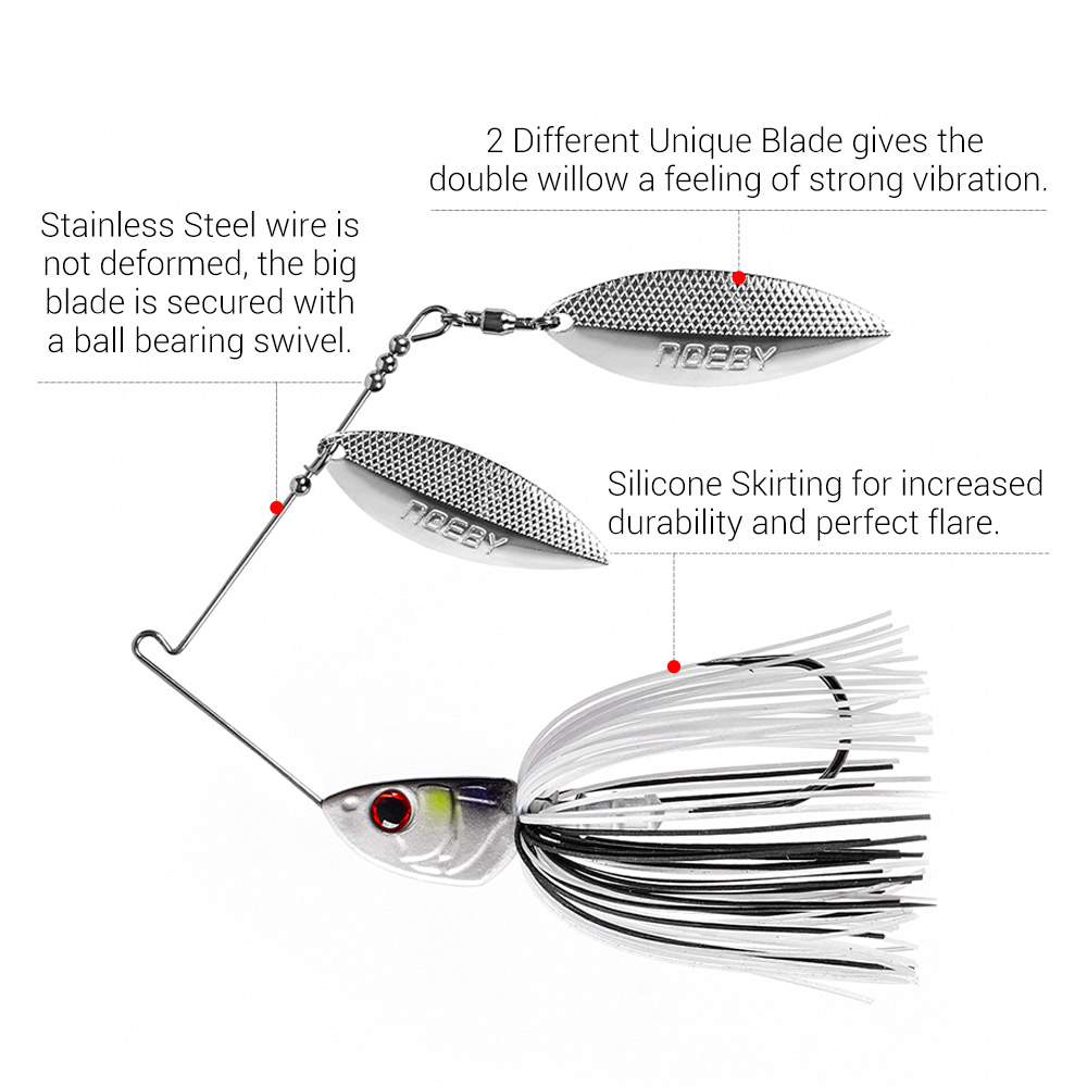Noeby Spinnerbait 10.5g 14g 21 - Fishing Lure Spinner incelemesi ve fiyatı