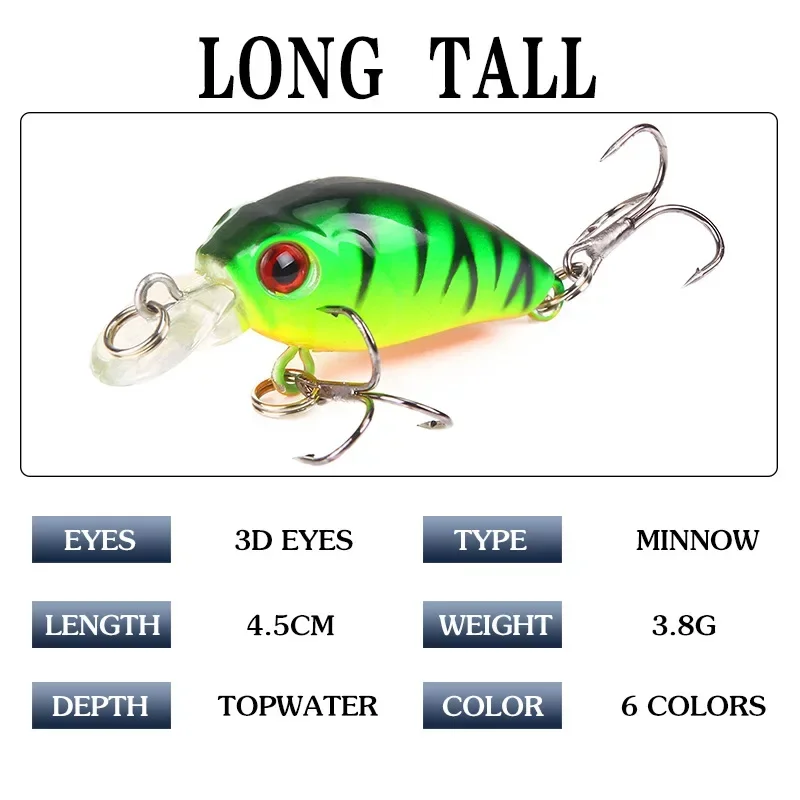4.5 cm 4g 1 adet Mini Minnow B - Fishing Lure Topwater incelemesi ve fiyatı
