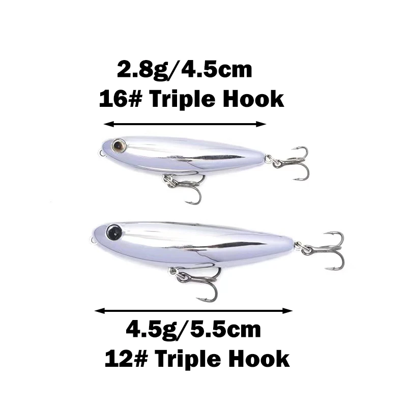 Yeni 4.5g Mini Wobblers Kalem  - Fishing Lure Topwater incelemesi ve fiyatı